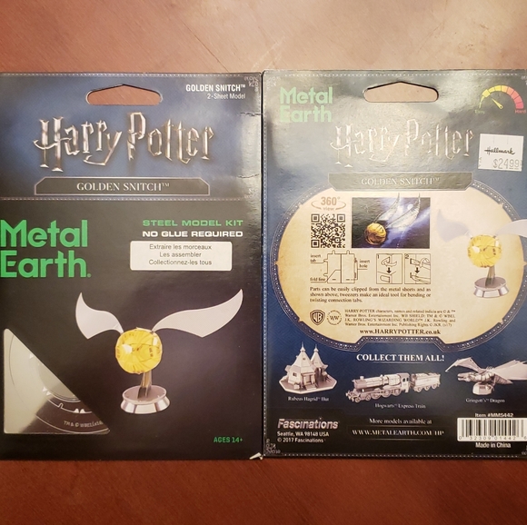 ❗️SOLD❗️Harry Potter Golden Snitch Metal Earth 3D puzzle - Picture 1 of 1
